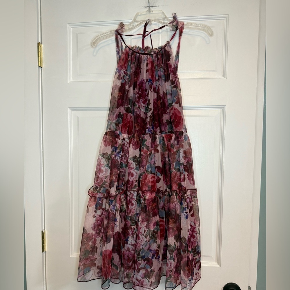 Dress Forum Clara Halter Neck Tie Mini Dress